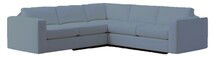 Online Designer Combined Living/Dining Carmel Wide Arm 3-Piece L-Shaped Sectional (112")