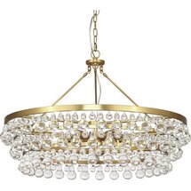 Online Designer Bedroom Bling 6-Light Crystal Chandelier (BRASS OR DEEP PATINA BRONZE)