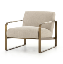 Online Designer Bedroom Jules Chair Stonewash Print Ecru 