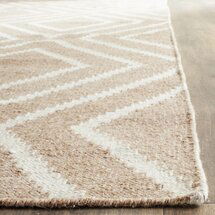Online Designer Living Room Safavieh Hand-Woven Kilim Ivory/ Beige Viscose Rug (8' x 10')
