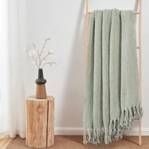 Online Designer Bedroom Tweed Knitted Throw Blanket