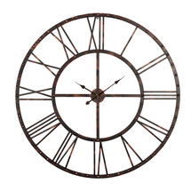 Online Designer Living Room Rustic Living Oversized 45" Roman Rivet Wall Clock