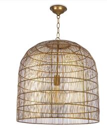 Online Designer Combined Living/Dining Fresco Metal Pendant