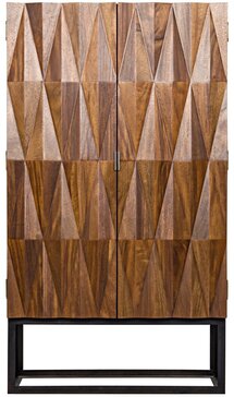 Online Designer Combined Living/Dining Muna Hutch, Dark Walnut