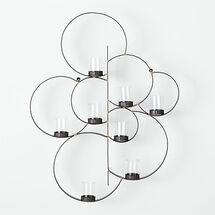 Online Designer Studio Circle Metal Wall Candle Holder