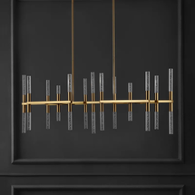 Online Designer Hallway/Entry Bale 26 - Light Iron Dimmable LED Modern Linear Chandelier