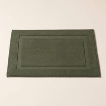Online Designer Bathroom Matin Organic Cotton Smoked Green Bath Mat