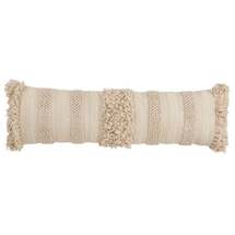Online Designer Bedroom Down Filled Fringe Stripe Throw Pillow