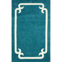 Online Designer Living Room Elegance Aqua Marion Area Rug