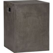 Online Designer Bedroom Cement Grey Side Table