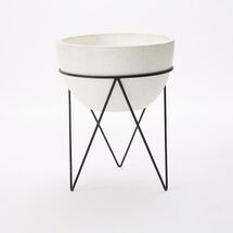Online Designer Bedroom Iris Planter + Chevron Stand