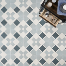 Online Designer Bathroom Lapaz White Cross 9x9 Matte Porcelain Tile
