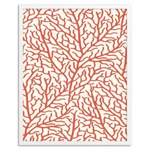 Online Designer Bedroom Fan Coral Print