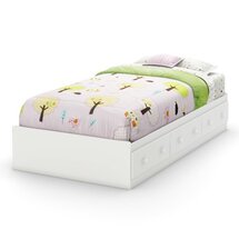 Online Designer Bedroom South Shore Savannah Collection Twin Bed, Pure White