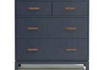 Online Designer Bedroom Kids Parke Navy Blue 4-Drawer Chest