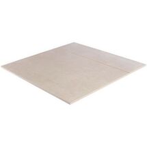 Online Designer Hallway/Entry Lines Brass Inlay Greige 24x24 Matte Porcelain Tile