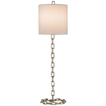 Online Designer Living Room Currey and Company Lugo Antique Silver Leaf Table Lamp