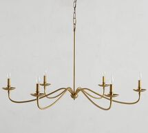 Online Designer Living Room Lucca Chandelier, Brass