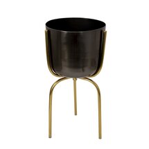 Online Designer Living Room Antoine 2-Piece Metal Pot Planter Set