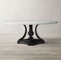 Online Designer Combined Living/Dining St. James Marble Round Dining Table