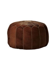 Online Designer Living Room Moroccan Leather Pouf