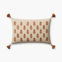 Online Designer Dining Room Beige / Rust Pillow