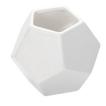 Online Designer Dining Room Faceted White Vase by DwellStudio