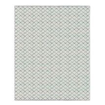 Online Designer Living Room Watercolor Trellis Wool Shag Rug - Blue Teal
