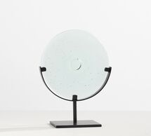 Online Designer Living Room Glass Disk on Stand