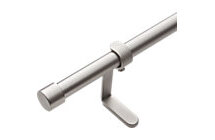 Online Designer Living Room Brushed Aluminum Curtain Rod Set