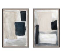 Online Designer Other Hand Painted Shades, "31X45" S/2, Framed Print