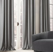 Online Designer Living Room HEATHERED WOOL DRAPERY 