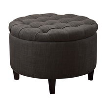 Online Designer Bedroom Sasha Dum Dum Charcoal Ottoman
