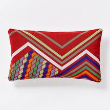 Online Designer Bedroom Beaded Abstract Horizon Pillow Cover