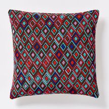 Online Designer Bedroom Beaded Inset Diamond Pillow Cover