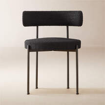 Online Designer Combined Living/Dining INESSE BOUCLE BLACK DINING CHAIR