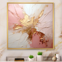 Online Designer Bedroom Gold and Pink Paint Fusion