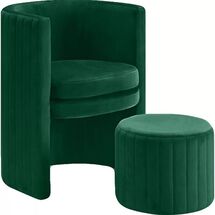 Online Designer Business/Office Malek Barrel Chair and Ottoman