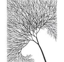 Online Designer Combined Living/Dining Black Tree Art