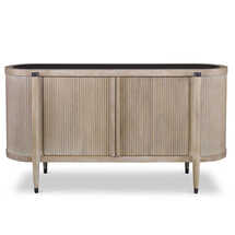 Online Designer Combined Living/Dining Fluted Oak Cabinet