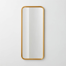 Online Designer Bedroom Isari Brass Rough Cast Aluminum Rectangular Wall Mirror 