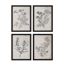 Online Designer Combined Living/Dining Basset Art Set of 4