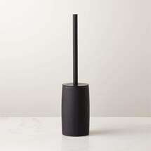 Online Designer Bathroom Rubber-Coated Black Toilet Brush