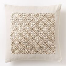 Online Designer Living Room Embellished Trellis Pillow Cover