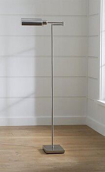 Online Designer Living Room Adams Nickel Pharmacy Floor Lamp