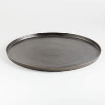 Online Designer Living Room Element Metal Antiqued Pewter Tray