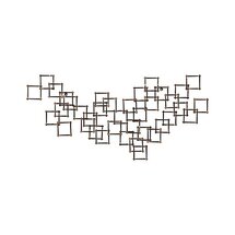 Online Designer Living Room Set of 3 Squares Nail Wall Art