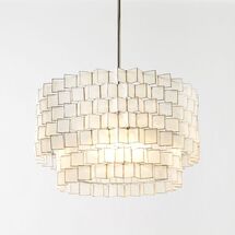 Online Designer Bedroom Capiz Zigzag Chandelier
