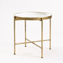 Online Designer Dining Room Gild Pop Up Tray End Table