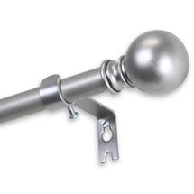 Online Designer Business/Office Orb Adjustable Curtain Rod/brushed nickel